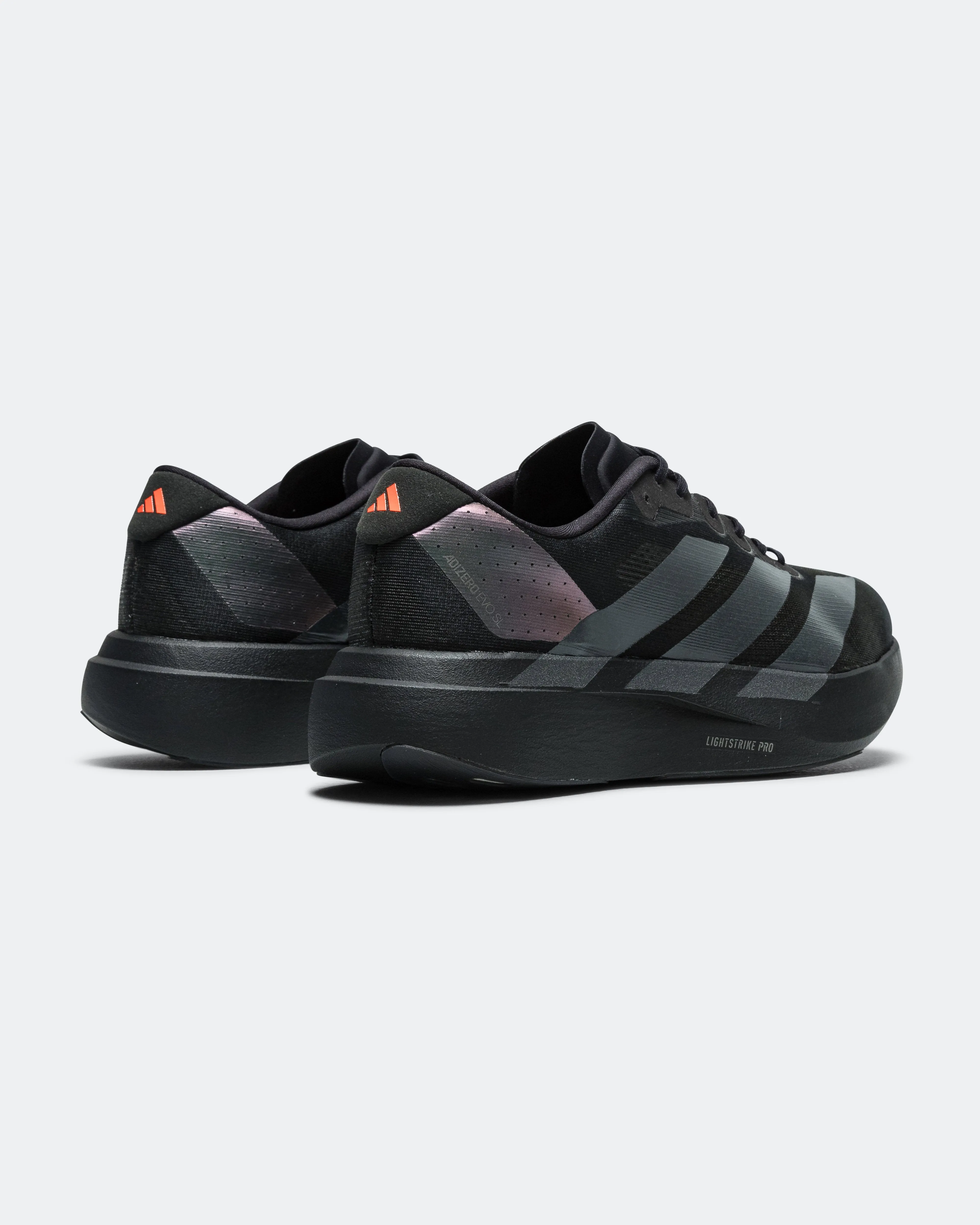 Natural Support Feel Fresh Womens Adizero Evo SL - Core Black-Grey Four-Impact Orange