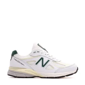 New Balance Unisex 990v4 Calcium Made In USA U990TC4 running in a cave area shoes heel - cushion shoes
