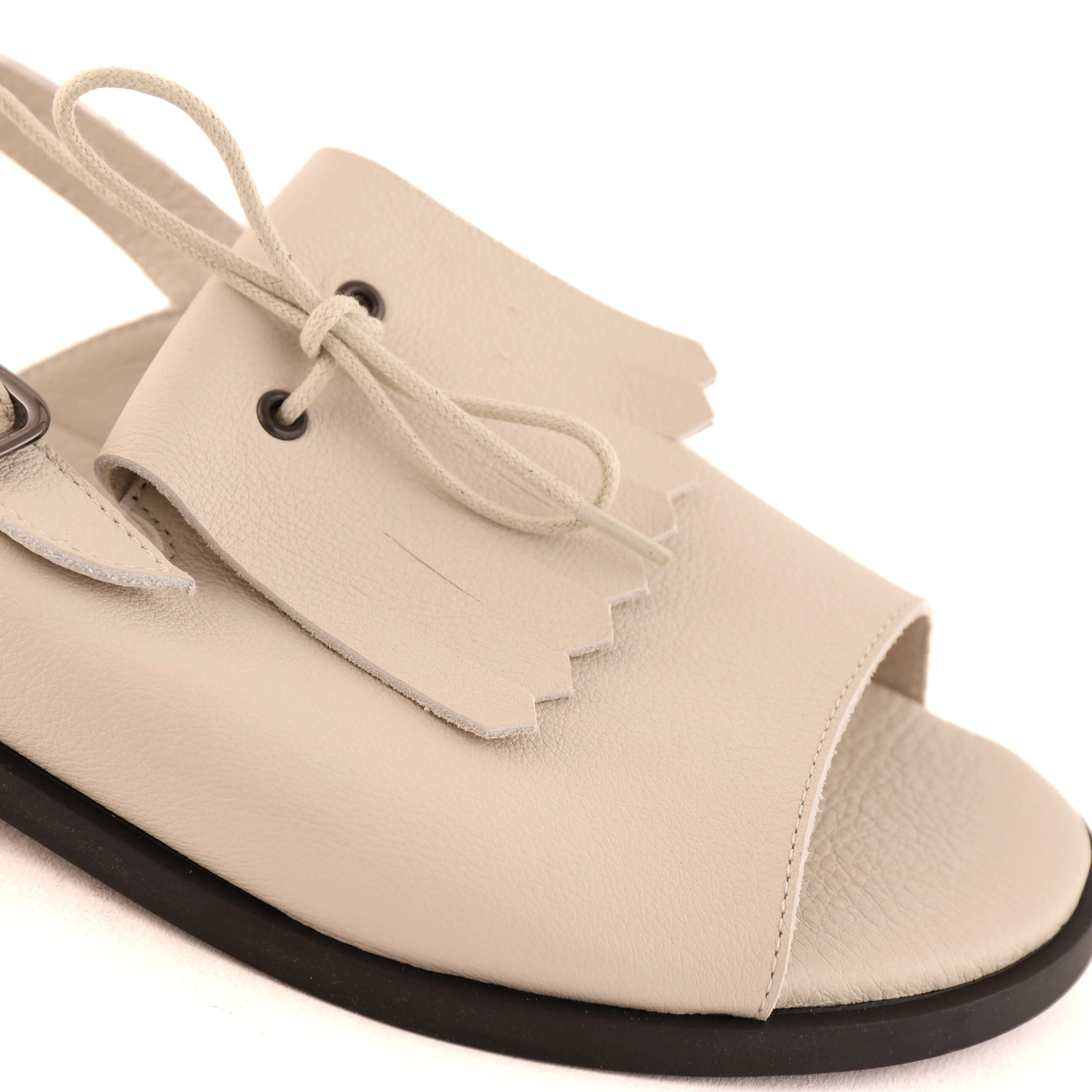 KAKUMA Ecru Practical Shoes