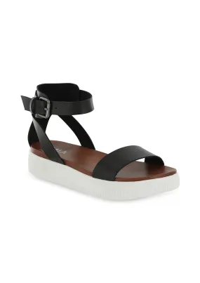 ELLEN - BLACK Comfortable Vacation Sandals Work Break