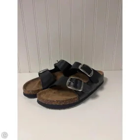 Sandals Flats By Clothes Mentor In Black & Brown, Size: 9 Weekend Ready Season Flex