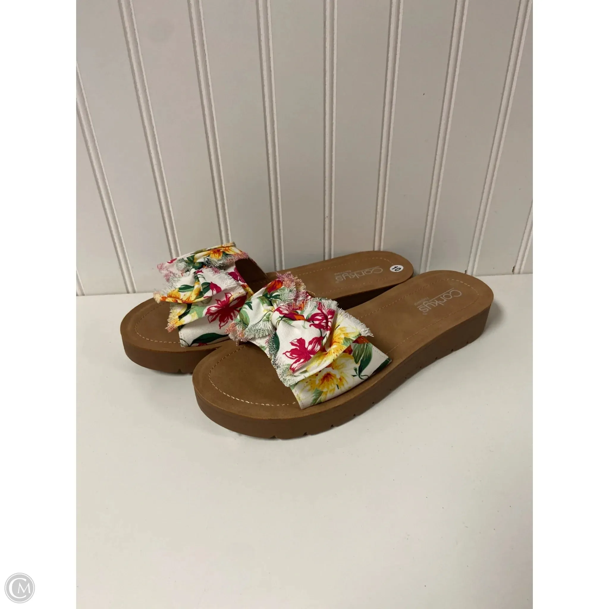 Sandals Flats By Corkys In Tan, Size: 10 Market Stroll