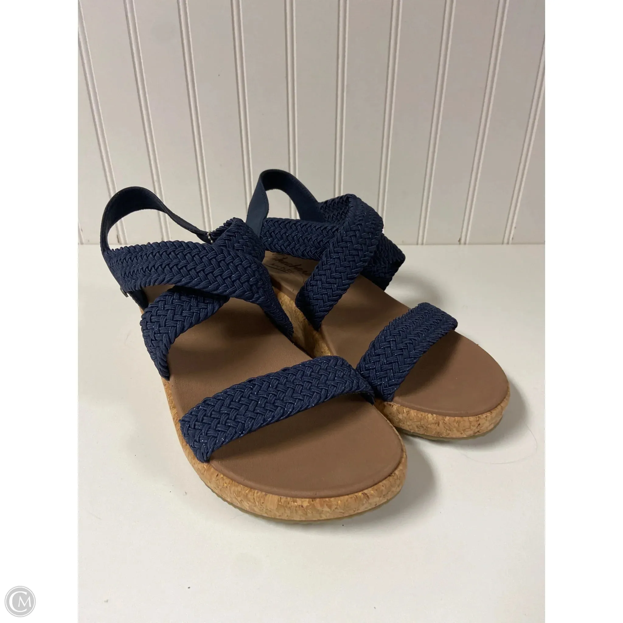 Sandals Flats By Skechers In Blue, Size: 10 Summer Pick