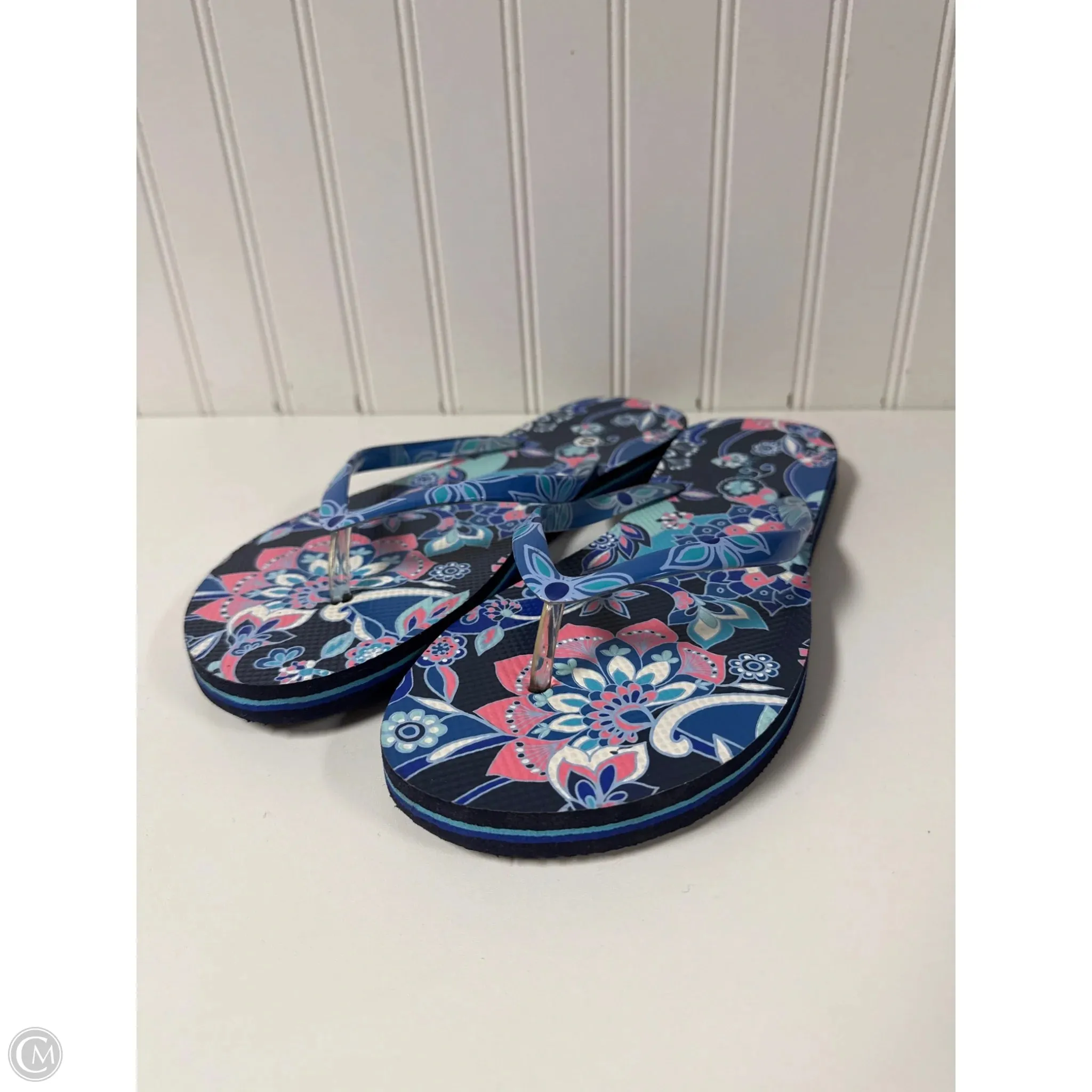 Sandals Flip Flops By Vera Bradley In Navy, Size: 10 Herd Hike Grab And Go