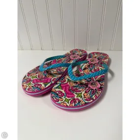Trendy Footwear Comfy Pair Sandals Flip Flops By Vera Bradley In Pink, Size: 10