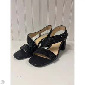 Sandals Heels Block By Alex Marie In Black, Size: 6.5 Roll Hike