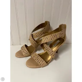 Sandals Heels Kitten By Cmb In Beige, Size: 9 Relax Style