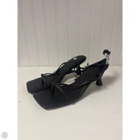 Sandals Heels Kitten By Forever 21 In Black, Size: 8 Flex Technology Unisex Look