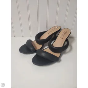 Urban Minimal Touch Comfort Sandals Heels Kitten By Journee In Black, Size: 9