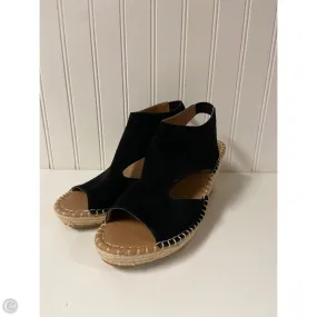 Sandals Heels Wedge By Gentle Souls In Black, Size: 10 Summit Step Shady Hike