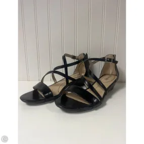 Comfort Flex Daily Mood Sandals Heels Wedge By Life Stride In Black, Size: 9