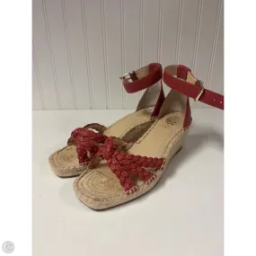 Sandals Heels Wedge By Vince Camuto In Red, Size: 8 Leaf Path Sneaker Style