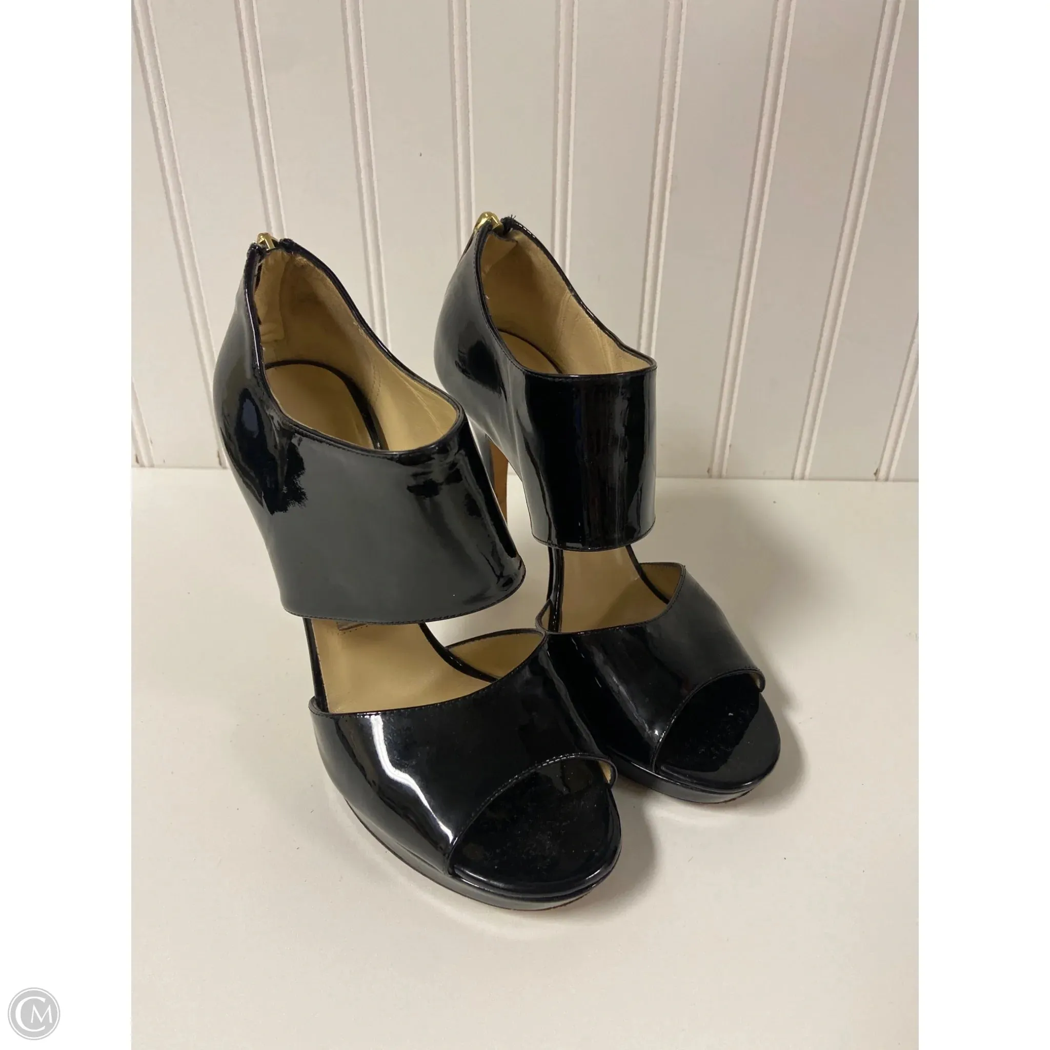 Mountain Run Sandals Luxury Designer By Jimmy Choo In Black, Size: 6