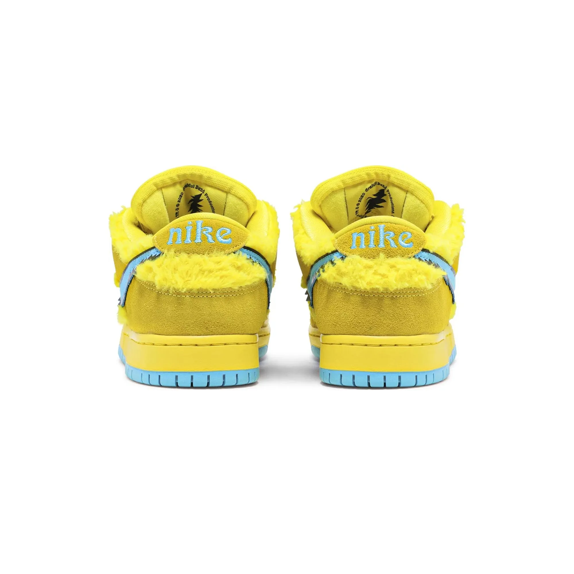 Enhanced Grip Pattern SB Dunk Low 'Grateful Dead Bears Opti Yellow' (2020)
