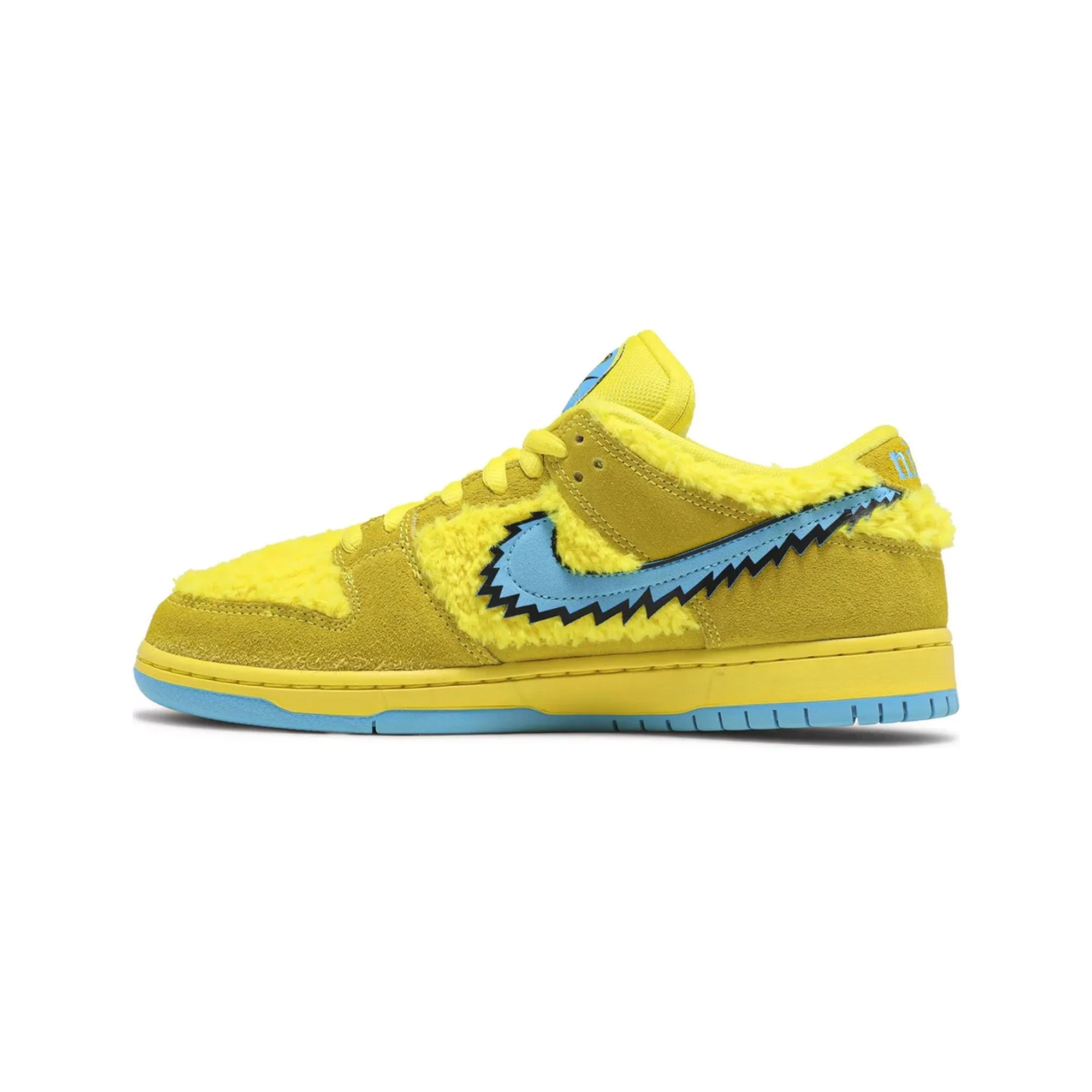 SB Dunk Low 'Grateful Dead Bears Opti Yellow' (2020) Slim wear Durable Upper Material