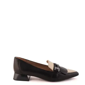 Relaxing Footwear Style Moon Camp SCILIA Black and Cream