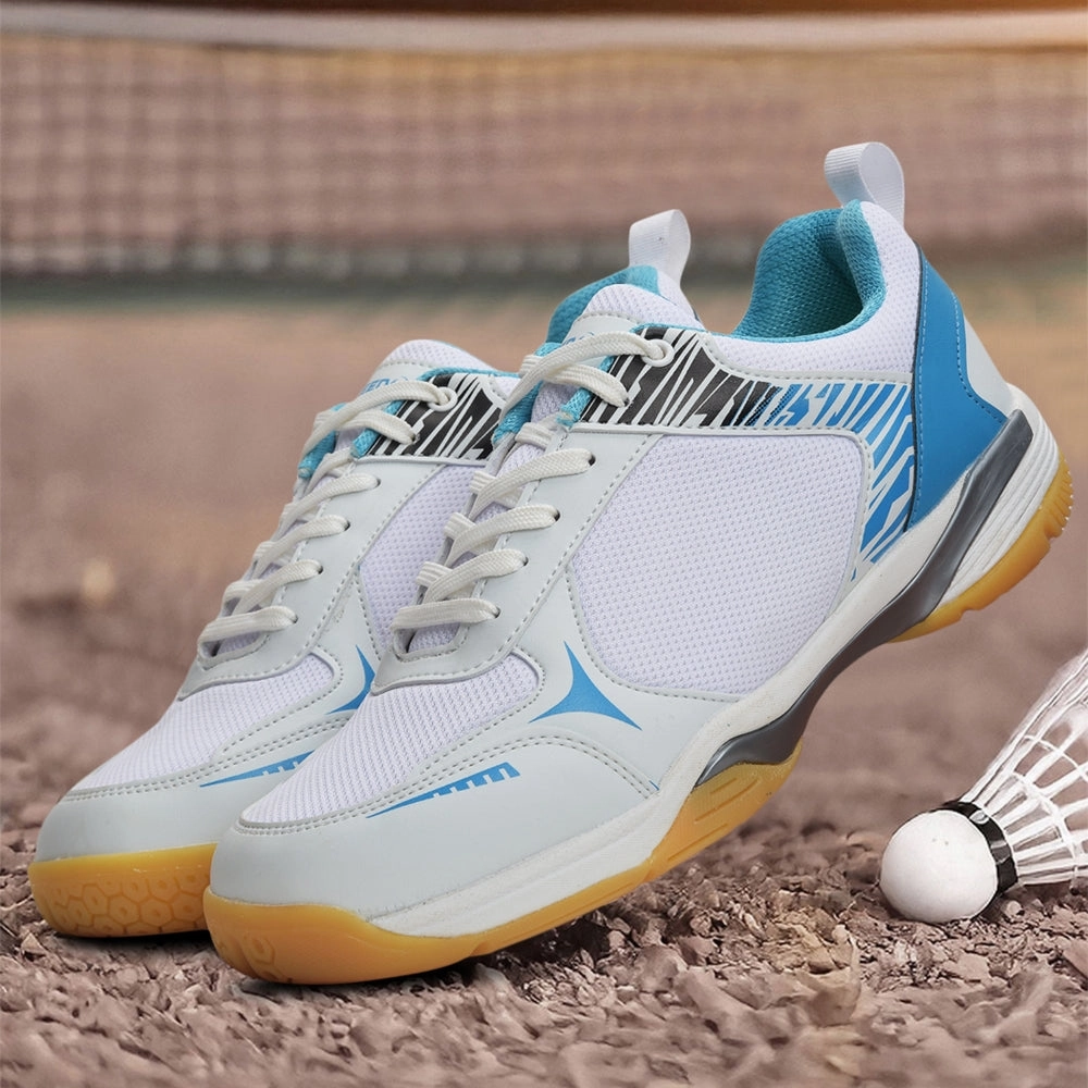 FREEDOM Sky Blue Sports Non-Marking Paddle/Pickleball & Badminton Shoes For Men PLUTO-1 By Liberty Long Day