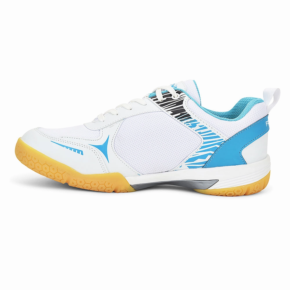 FREEDOM Sky Blue Sports Non-Marking Paddle/Pickleball & Badminton Shoes For Men PLUTO-1 By Liberty Flexible Chassis
