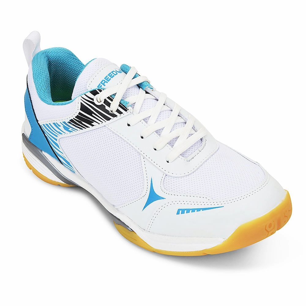 MultiDirectionalFlex FREEDOM Sky Blue Sports Non-Marking Paddle/Pickleball & Badminton Shoes For Men PLUTO-1 By Liberty