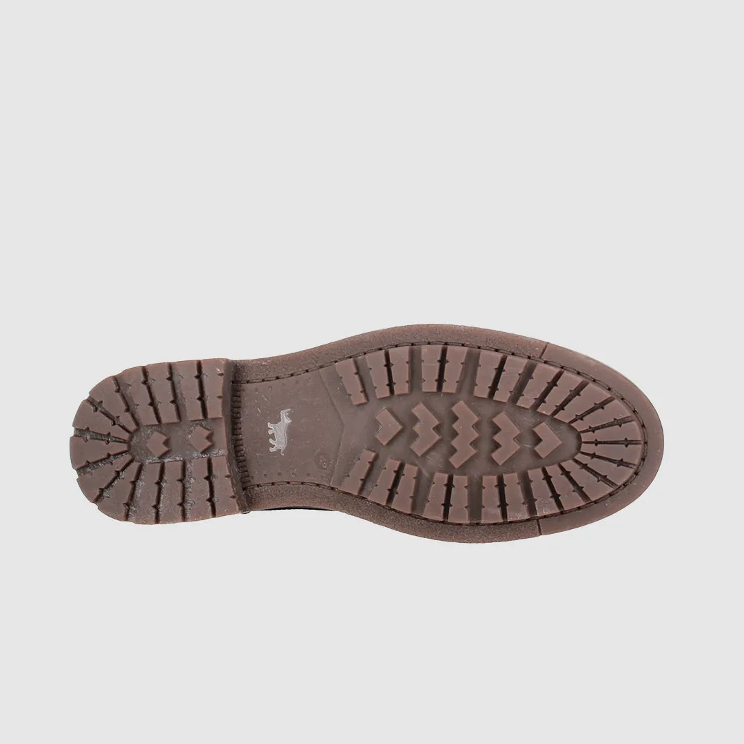 Long Walk Comfortable backstay Craft Lace Up Boots Black