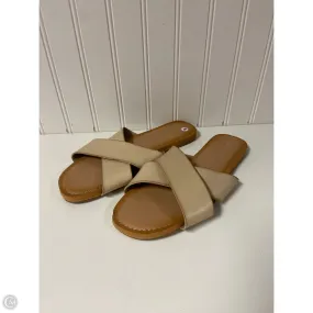 Breathable Upper Shoes Urban Ready Sandals Flats By Old Navy In Beige, Size: 8