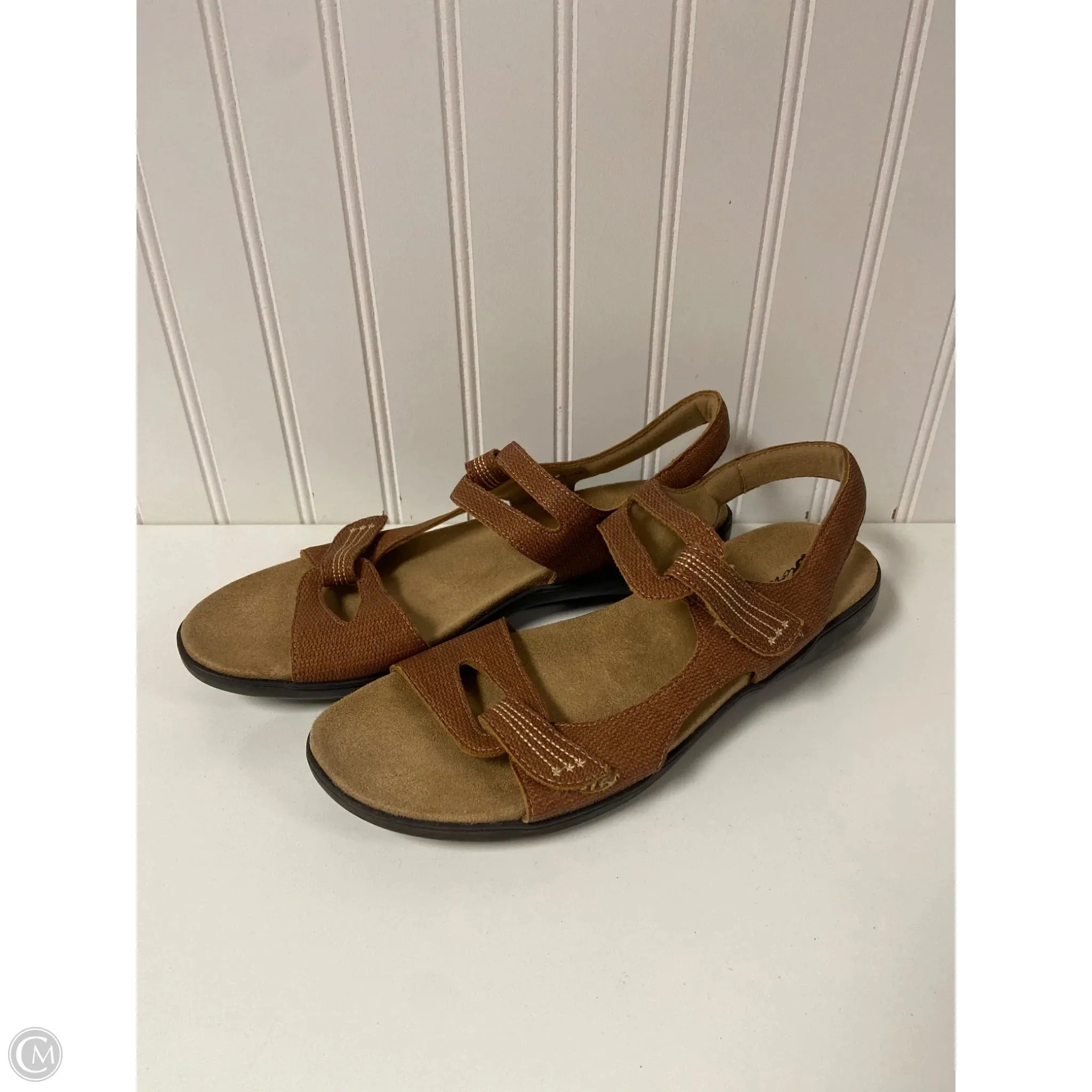 Stream Jog Dodge Hike Sandals Flats By Clothes Mentor In Brown, Size: 11