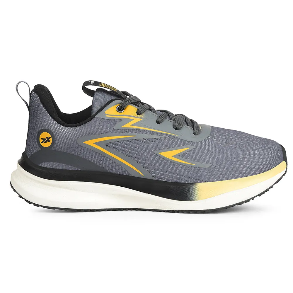 Leap7x Grey Sports Lacing Running Shoes For Men BELARUS-1 By Liberty Pressure Mapping