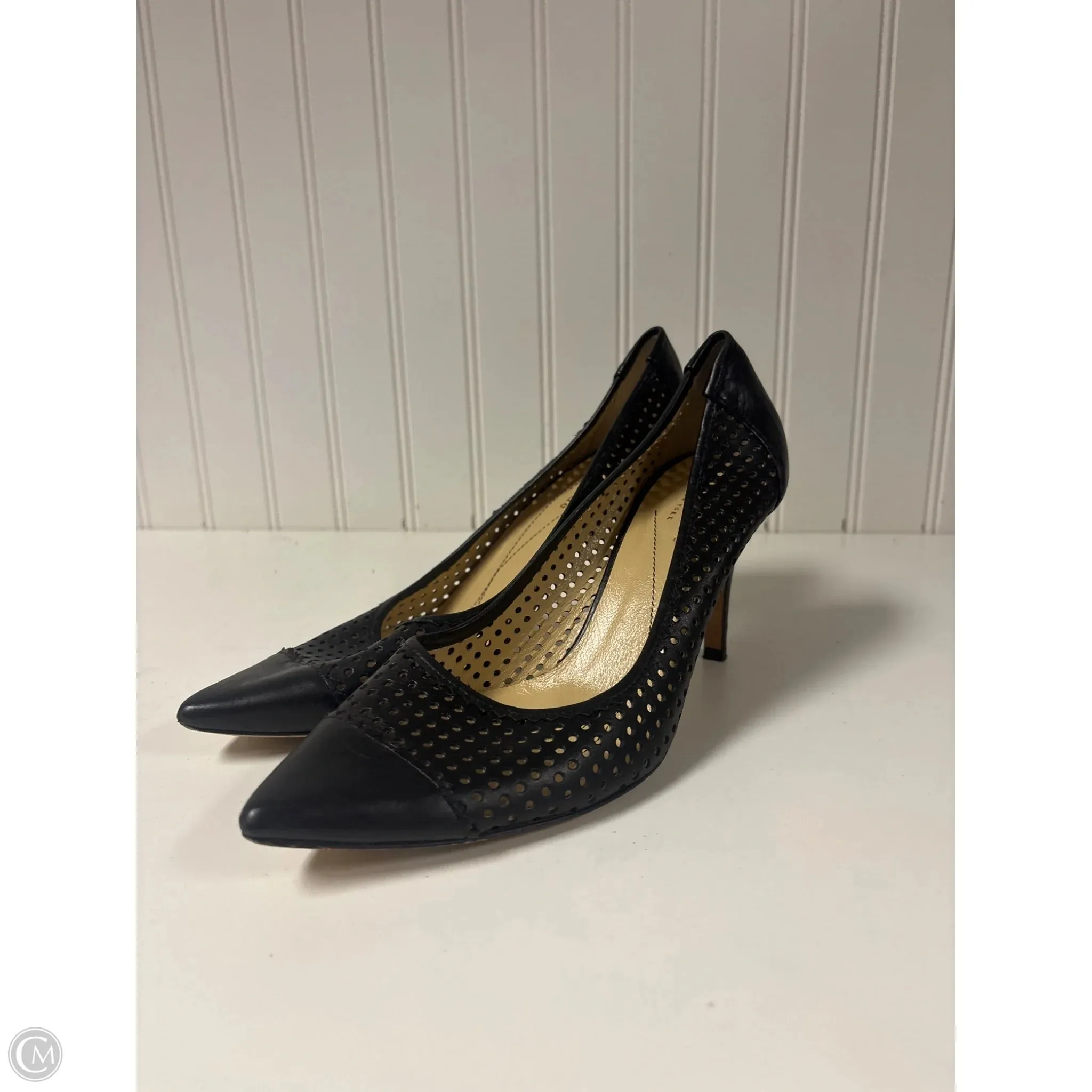Memory Foam Padding Impact Dispersing Heel Shoes Designer By Kate Spade In Black, Size: 8.5