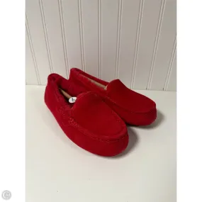 Lightweight Style Strap Shoes Designer By Ugg In Red, Size: 7
