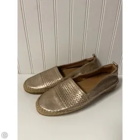 Shoes Flats By Clarks In Gold, Size: 9 Urban Steps Party Ready