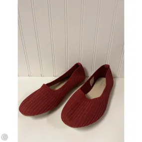 Shoes Flats By Danskin In Red, Size: 7 Flexible Support Daily Use