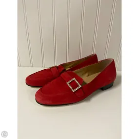 Comfortable Outsole Low Profile Silhouette Shoes Flats By Talbots In Red, Size: 6.5