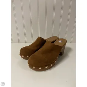 Bounce Back Midsole Effortless Style Shoes Heels Block By Wonderly In Tan, Size: 6.5