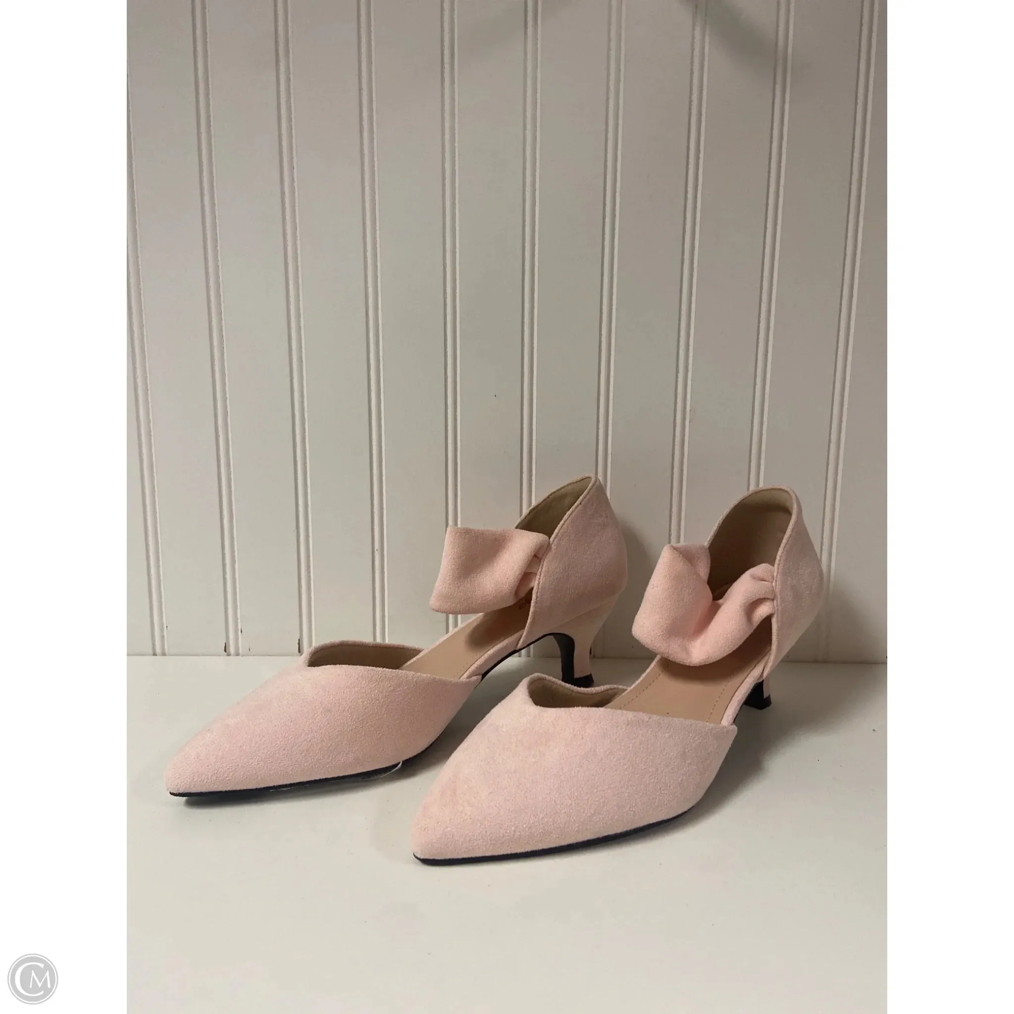 Shoes Heels Kitten By Cme In Pink, Size: 10 Soft Movement Subtle Look