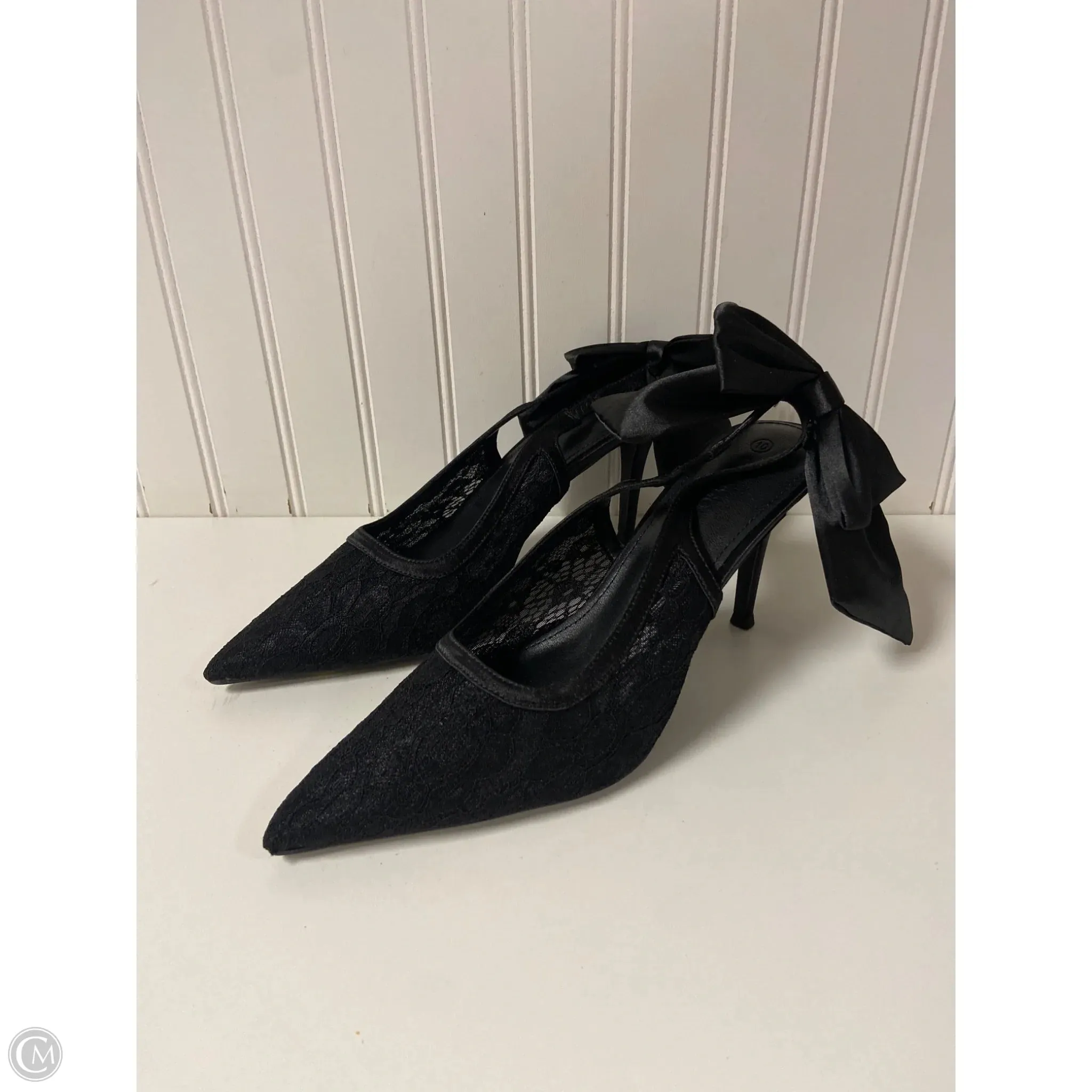 Shoes Heels Platform By Clothes Mentor In Black, Size: 10 Fit Daily