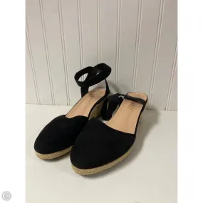 Shoes Heels Wedge By Clothes Mentor In Black, Size: 9 Sand Step