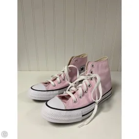 Sturdy Outsole Weekend Wear Shoes Sneakers By Converse In Pink, Size: 7