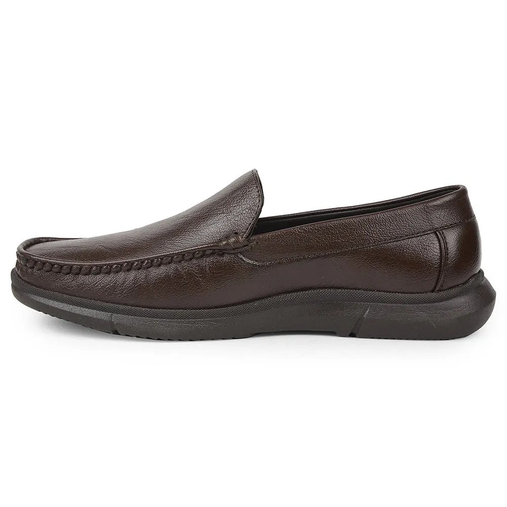 Healers Brown Formal Loafers For Men VSL-3 By Liberty Modern Luxury