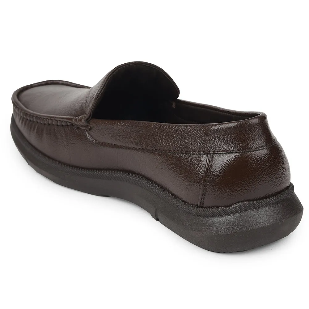 Group Setting Water Repellent Coating Healers Brown Formal Loafers For Men VSL-3 By Liberty