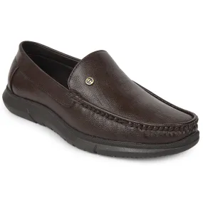 Healers Brown Formal Loafers For Men VSL-3 By Liberty Breathable Cover