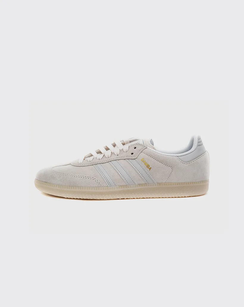 London Edge Moisture Wicking Sockliner Adidas Samba ADV Shoe - White/Carbon
