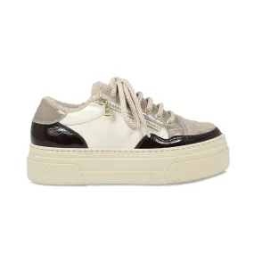 Denver: Taupe Multi Patent & Wool Lining Day Comfort Travel Walker