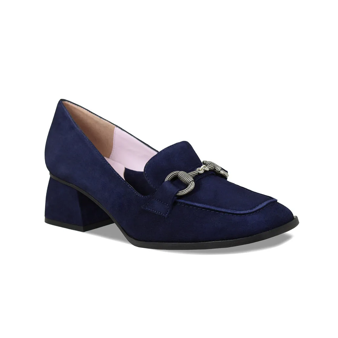 Giselle: Navy Suede Outdoor Step