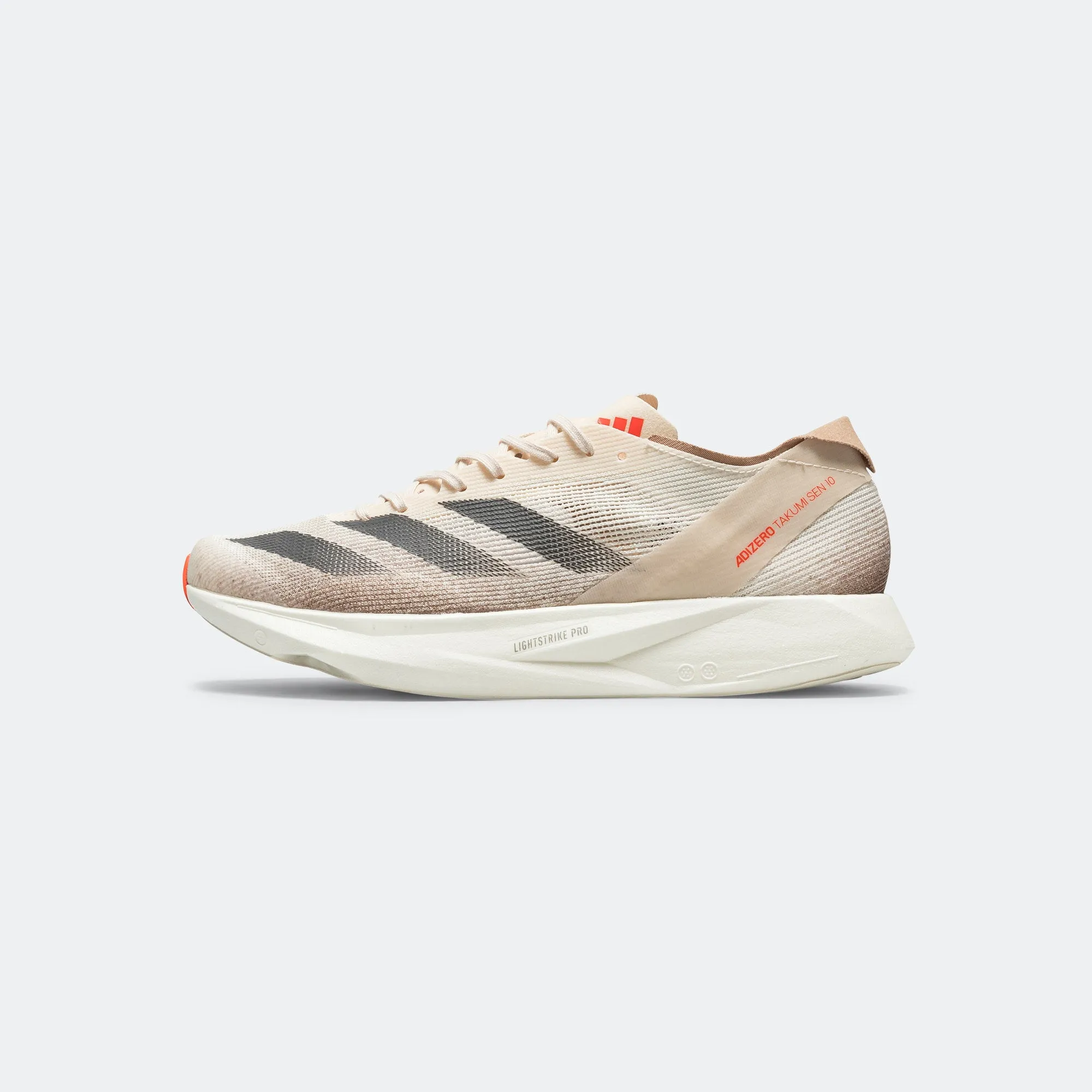 Mens Adizero Takumi Sen 10 - Beige/Grey Strata-Halo Ivory Zip Up Airy Mesh