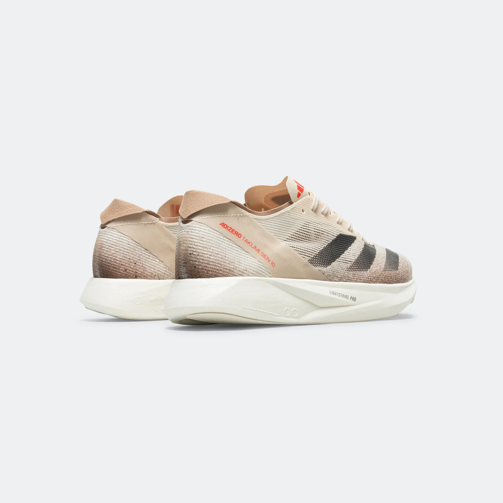 Mens Adizero Takumi Sen 10 - Beige/Grey Strata-Halo Ivory Mood Light SlipResistant