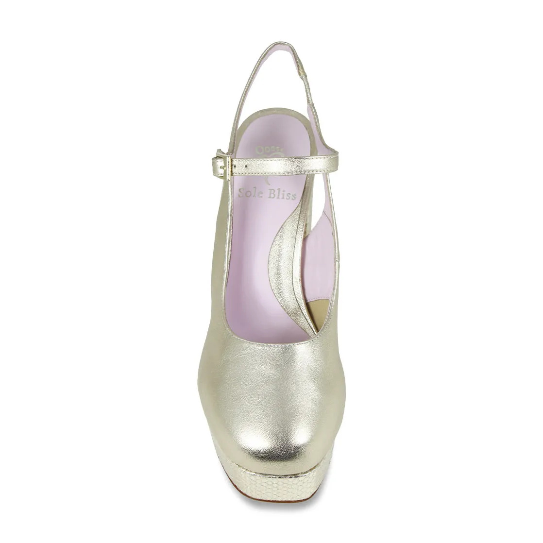 Rita: Gold Leather & Snake Ultra grip Jump Step