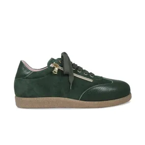All ages Pixie: Forest Green Leather & Suede
