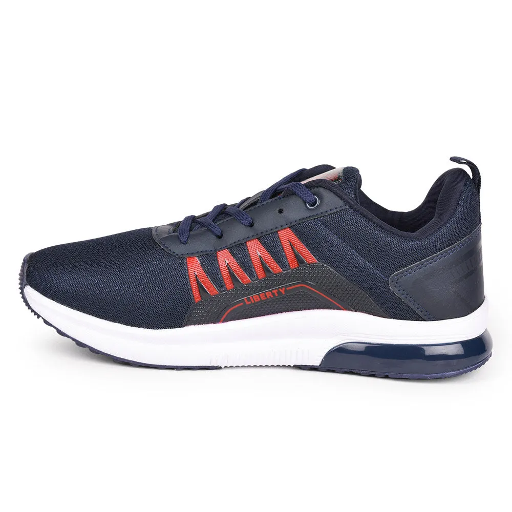 Force 10 Men Navy Blue Sports Running Shoes(GOLFER) Stride Smoothing Plate trail shoes