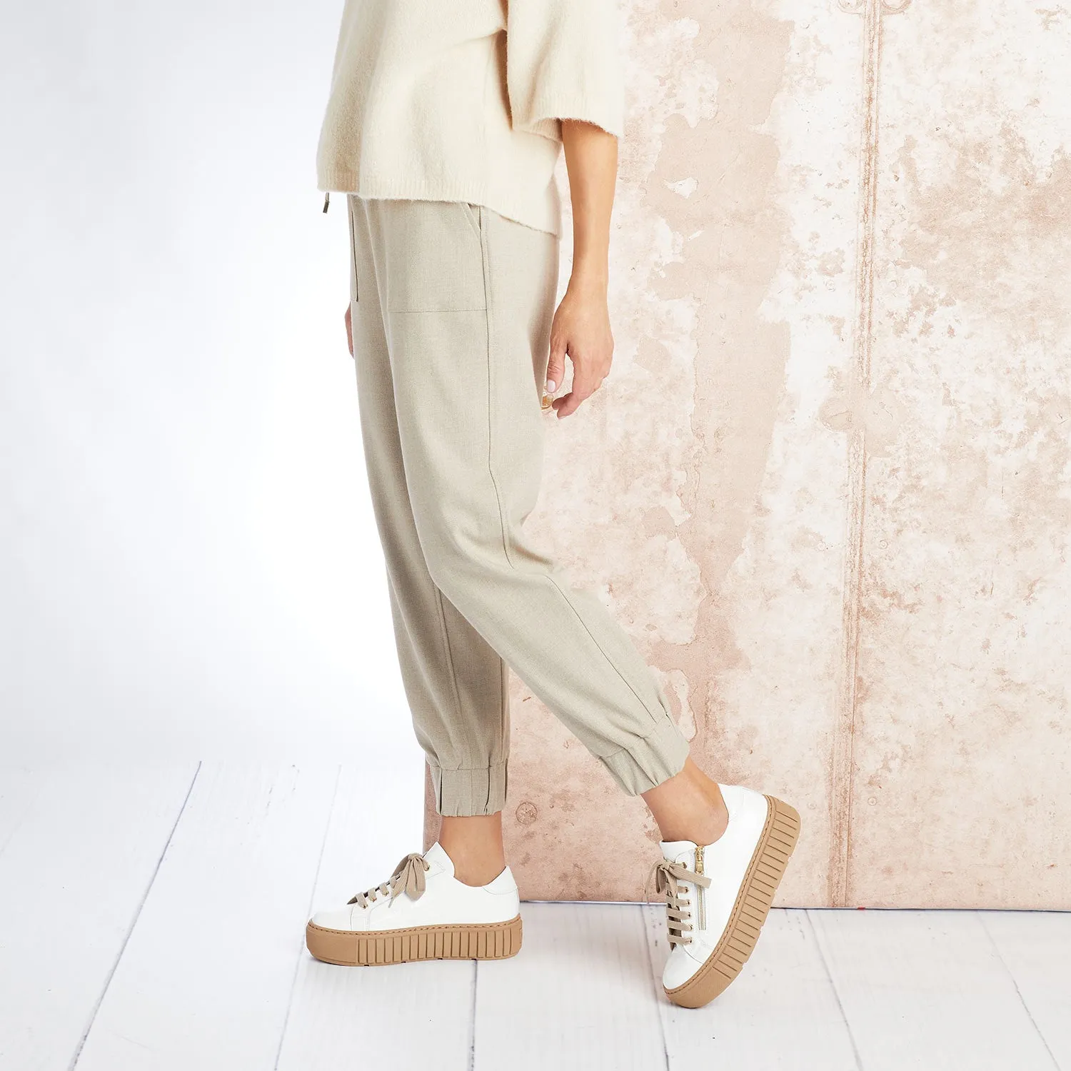 Quiet Sole Lightweight Footwear Track: White Patent Leather