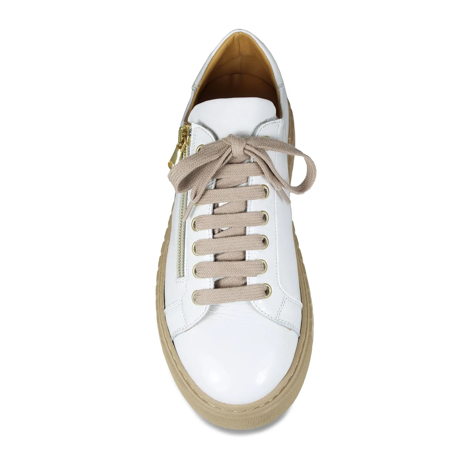 Track: White Patent Leather Slip Entry